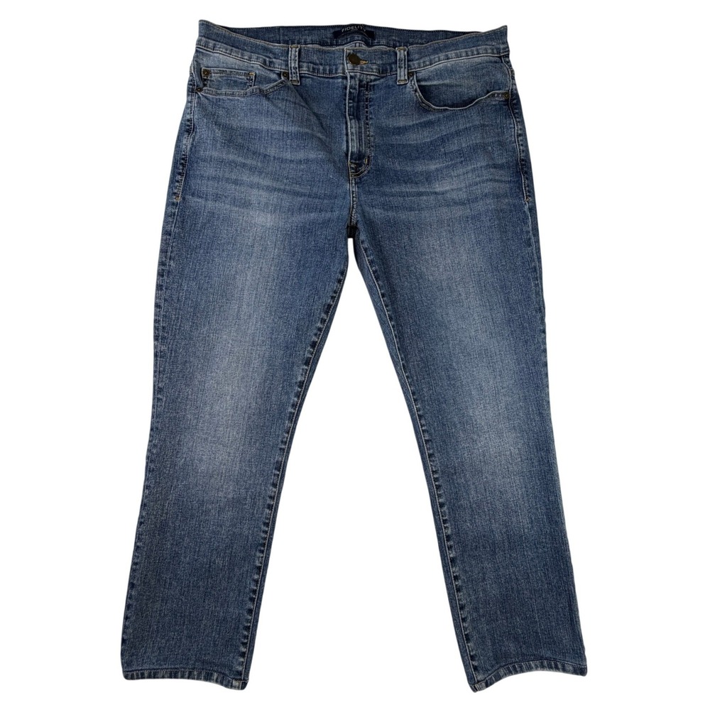 Fidelity Denim Torino Mens Slim Straight‎ Jeans Blue Medium Wash Size 38x28